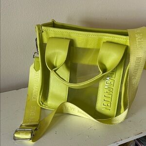 Steve Madden Lime Green Transparent Bag